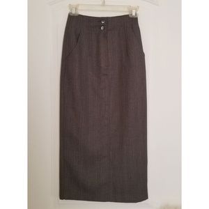 Full Length Tweed Dress Skirt